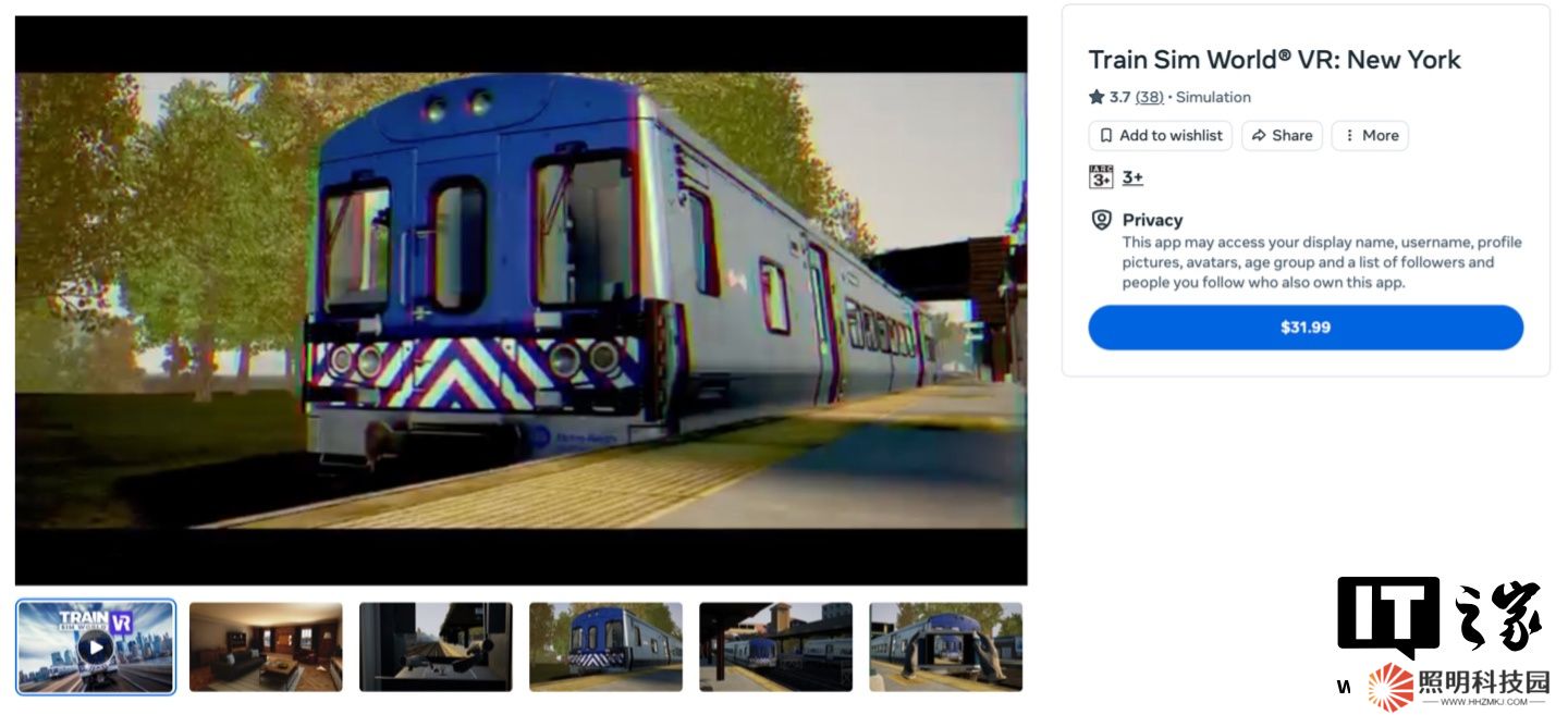 第一人稱駕駛美國紐約 MTA 通勤列車，游戲《模擬火車世界》正式登陸 Quest VR 平臺