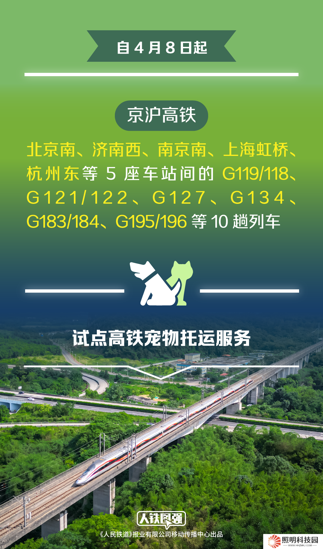 今日起鐵路部門(mén)試點(diǎn)高鐵寵物托運(yùn)服務(wù)，鐵路 12306 同步推出“寵物托運(yùn)”功能