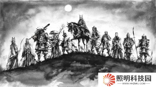 《刺客信條：影》水墨畫風(fēng)格海報 很神秘很威嚴(yán)